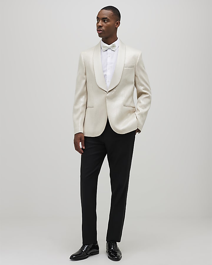 Ecru Sequin Blazer