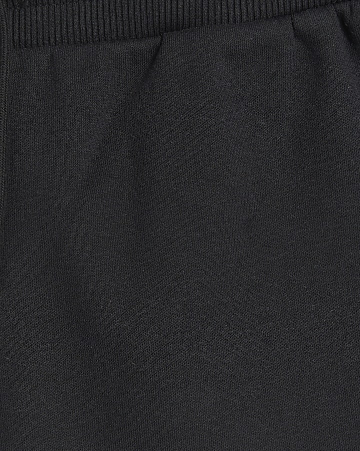 Black Wide Leg Luminis Shorts