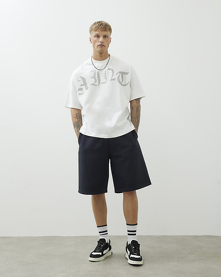 Black Wide Leg Luminis Shorts