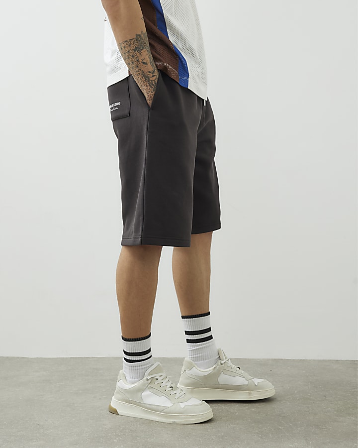 Brown Wide Leg Luminis Shorts