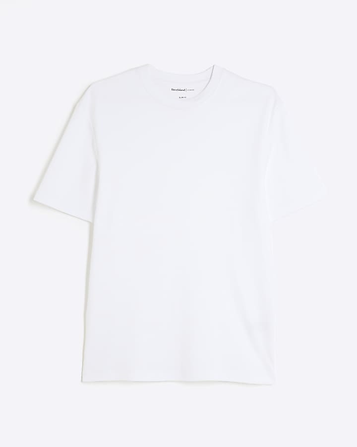 White Slim Fit T-Shirt