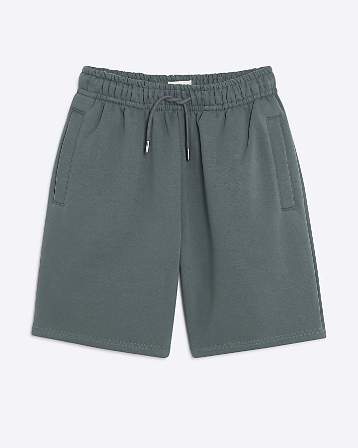 Green Regular Fit Jogger Shorts