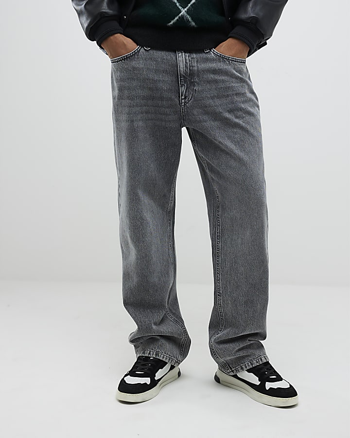 Grey Loose Fit Jeans