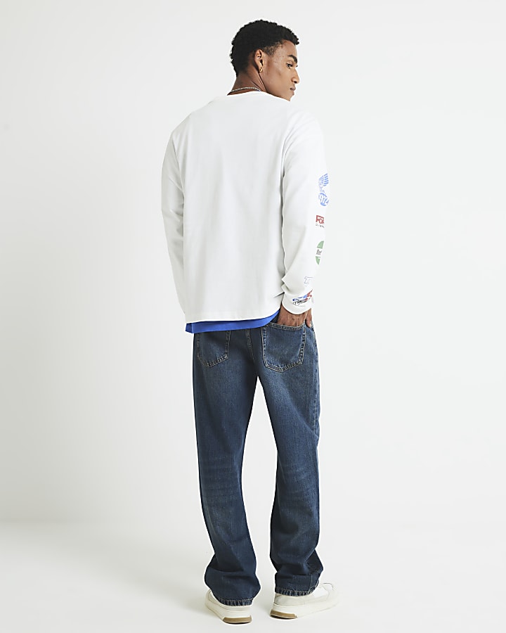 Blue Loose Fit Jeans