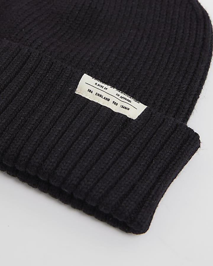 Black Docker Beanie Hat