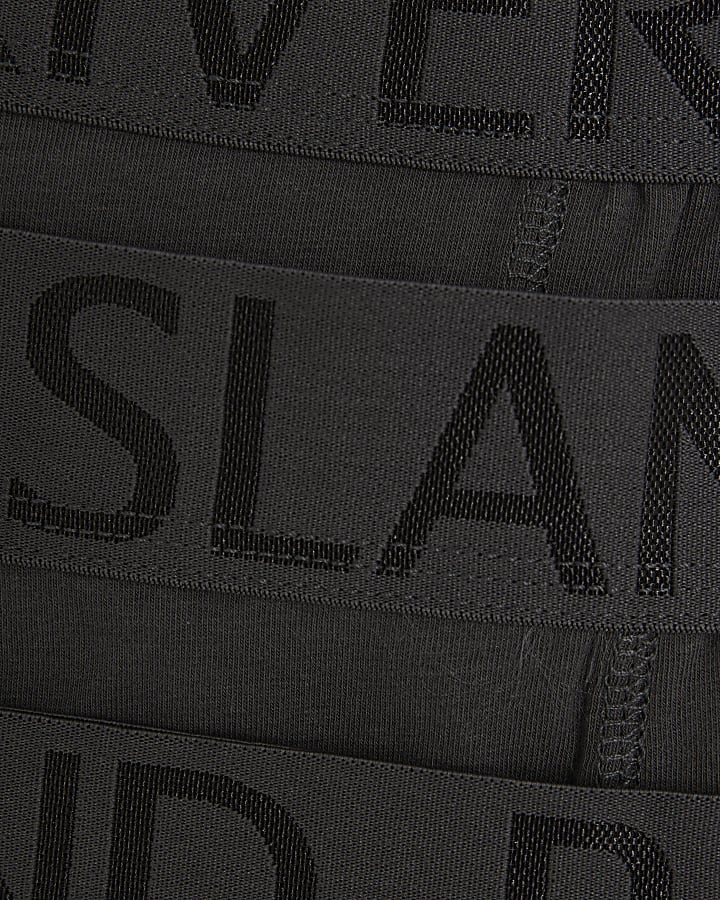 Grey RI Jacquard Waistband Pack Of 5 Trunks