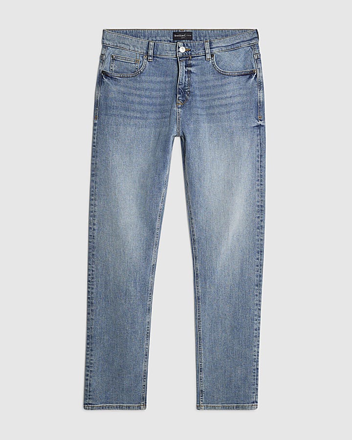 Blue Mid Wash Slim Fit Jeans