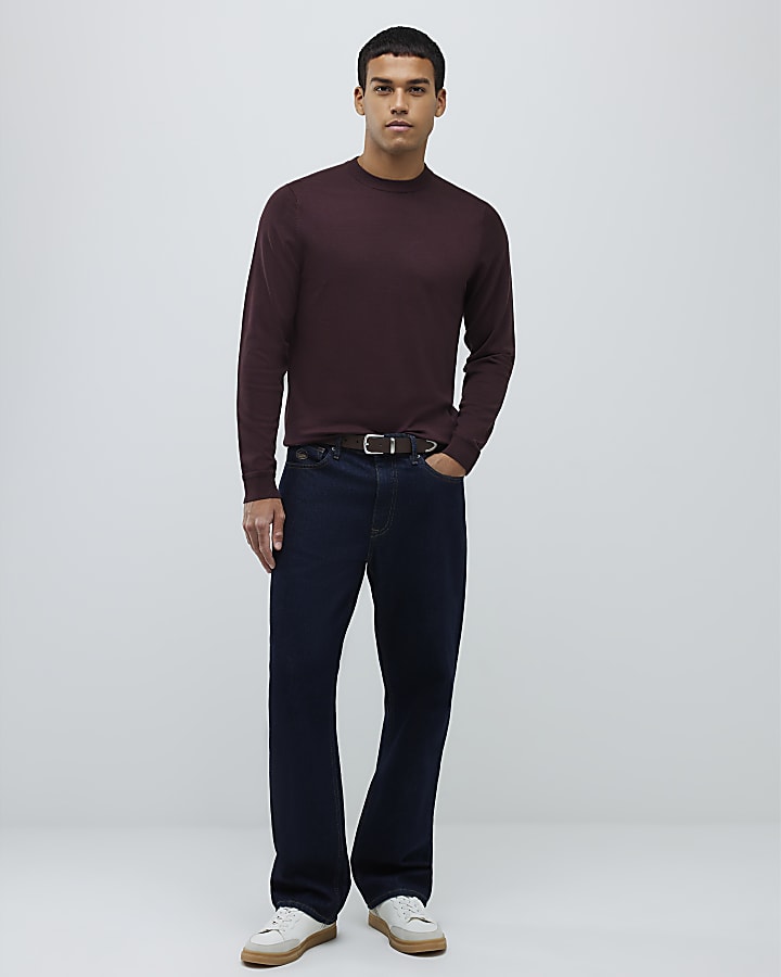 Red Slim Fit Jumper