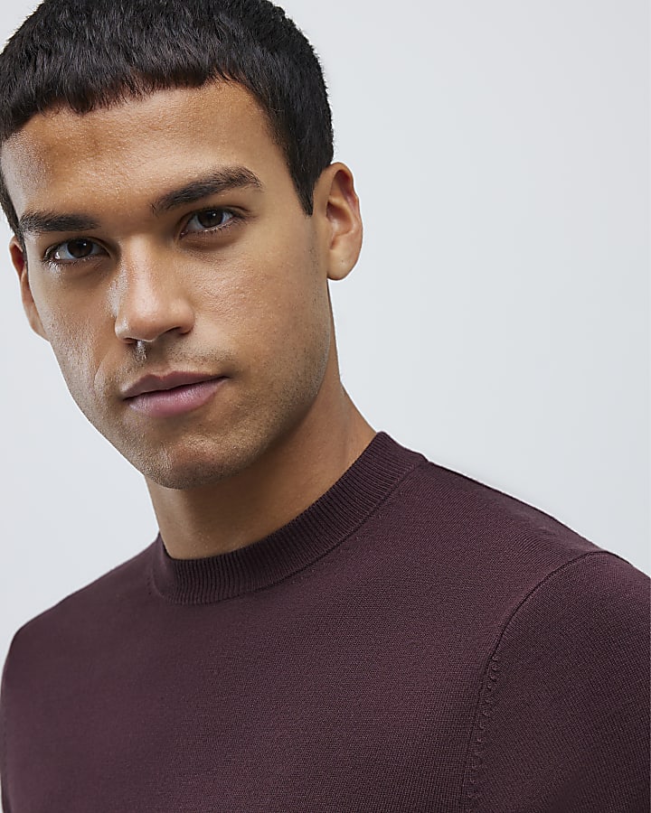 Red Slim Fit Jumper