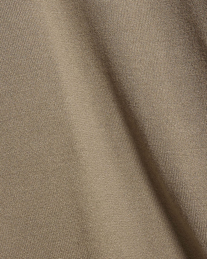 Beige Slim Fit Jumper