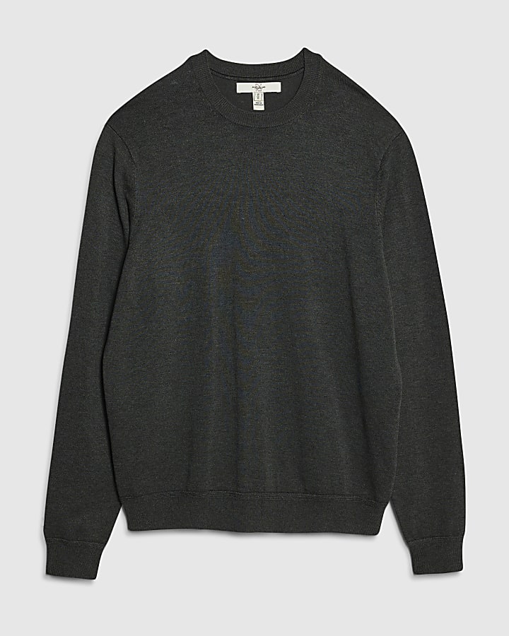 Black Slim Fit Jumper