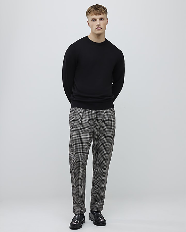 Black Slim Fit Jumper