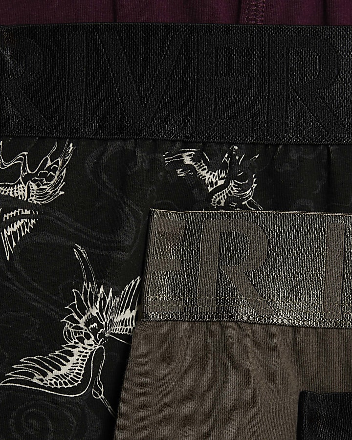 Red Japanese Pack Of 5 Trunks