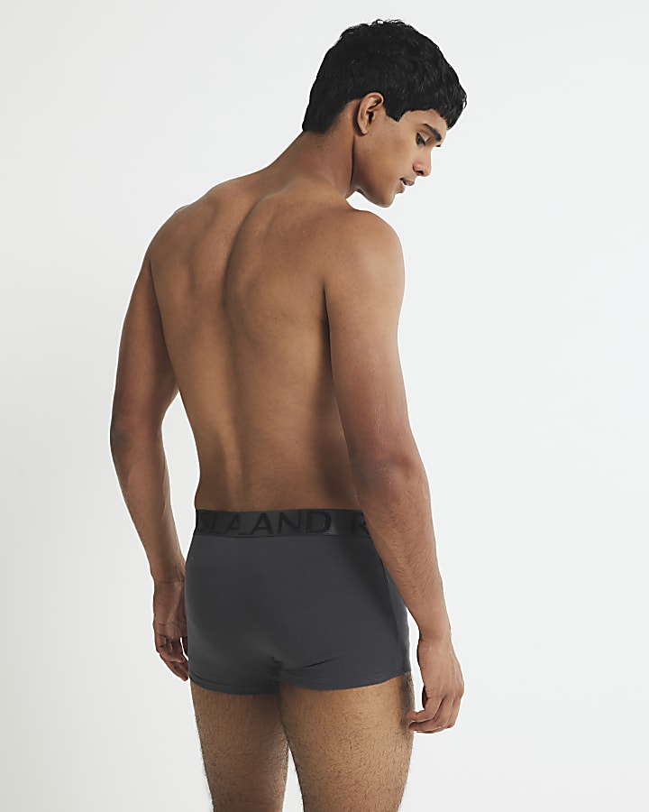 Purple Pack Of 5 Satin Trunks  