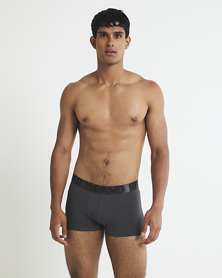 Purple Pack Of 5 Satin Trunks  