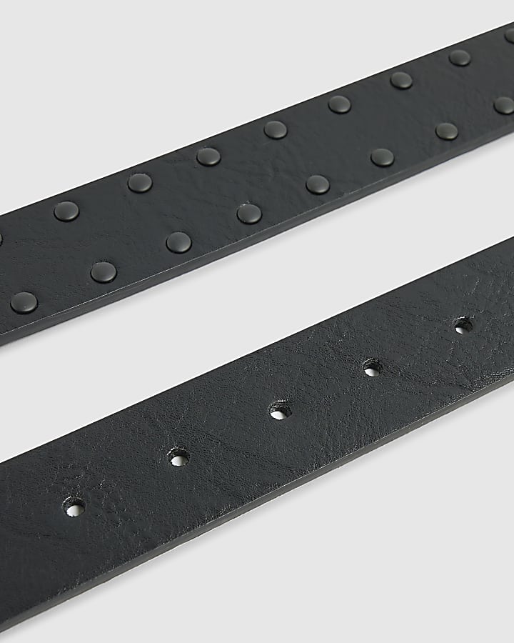 Black Studded Belt