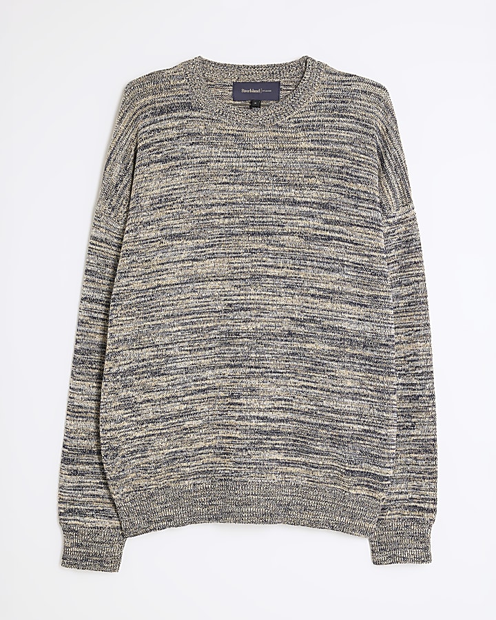 Navy Long Sleeve Stripe Jumper