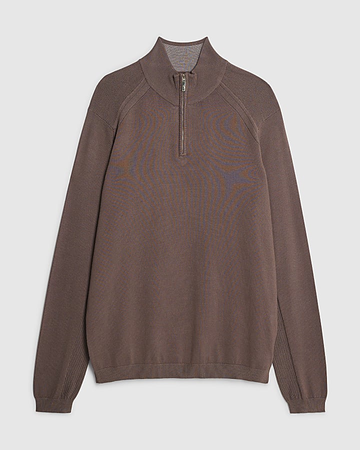 Purple Half Zip Jumper