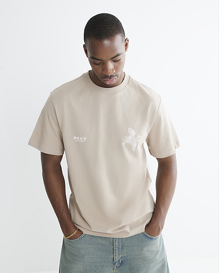 Stone Short Sleeve Regular Fit Crane T-shirt