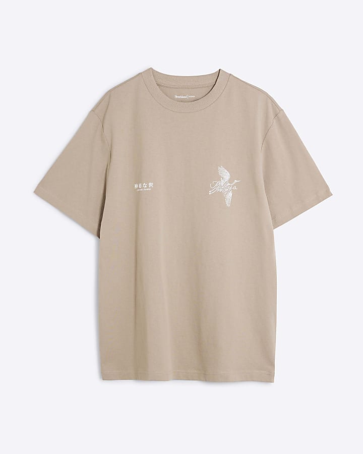 Stone Short Sleeve Regular Fit Crane T-shirt