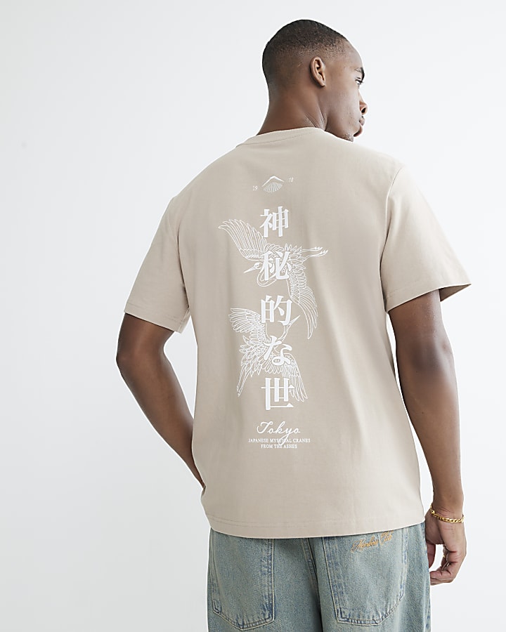 Stone Short Sleeve Regular Fit Crane T-shirt