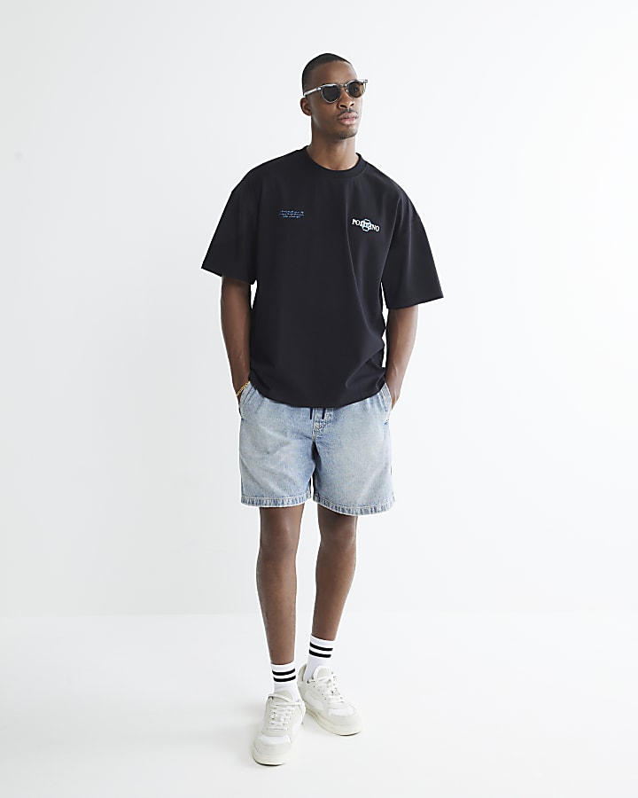 Black Positano Lemon T-Shirt
