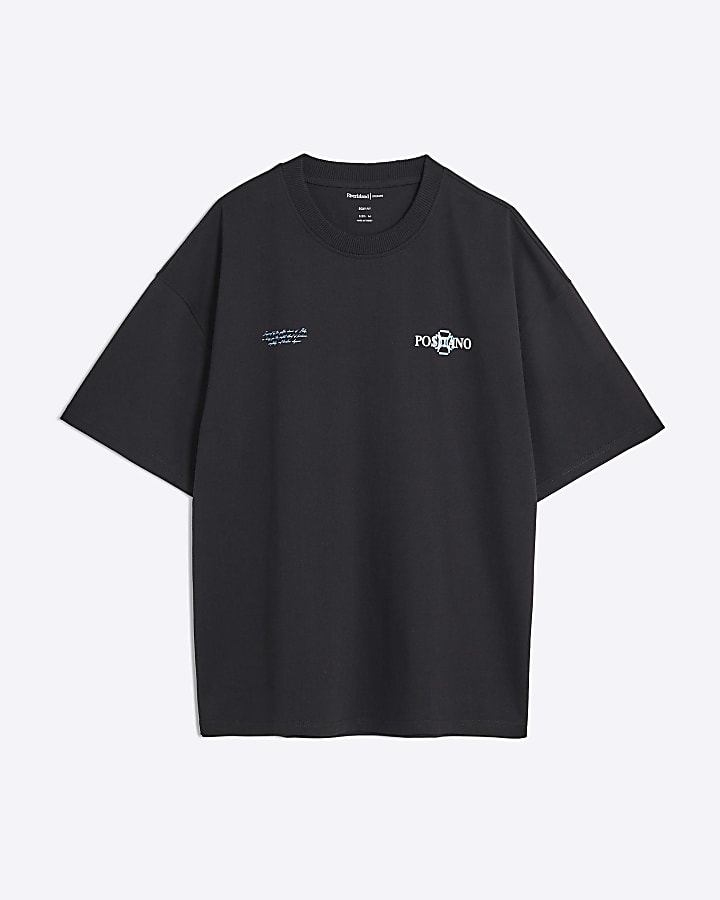 Black Positano Lemon T-Shirt
