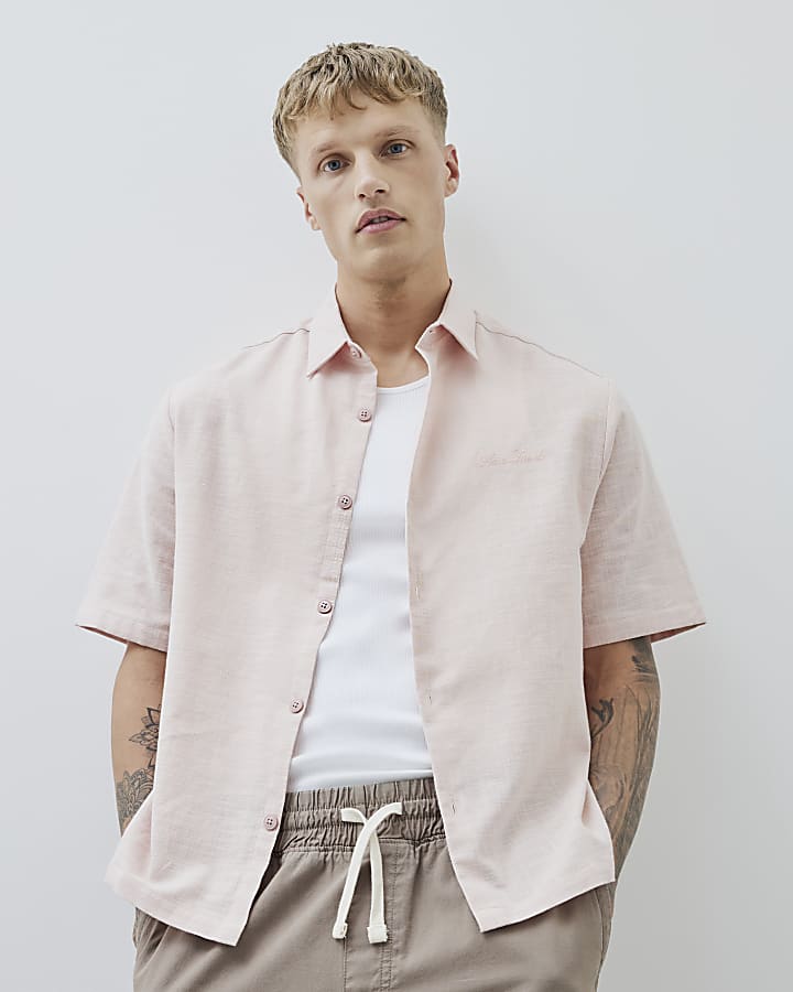 Pink Boxy Fit Shirt