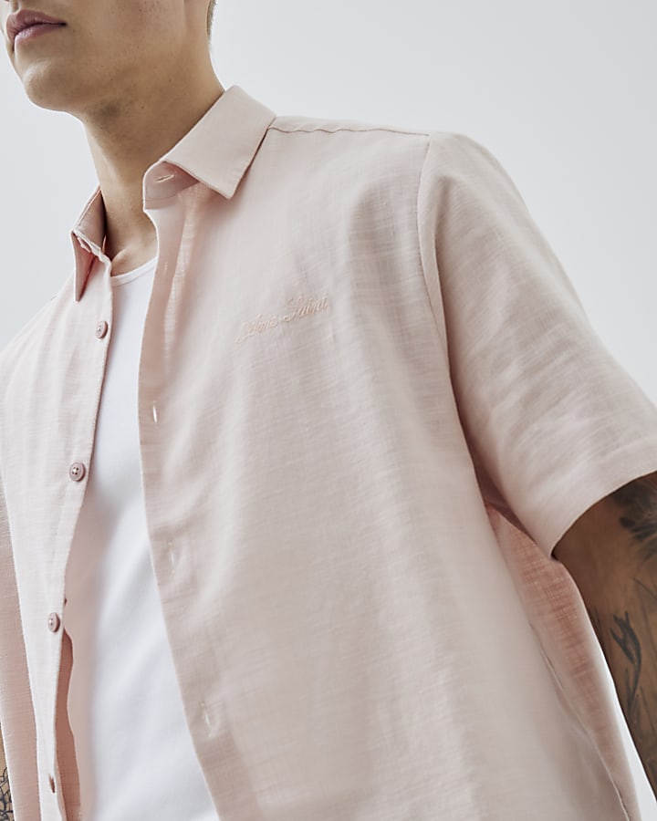Pink Boxy Fit Shirt