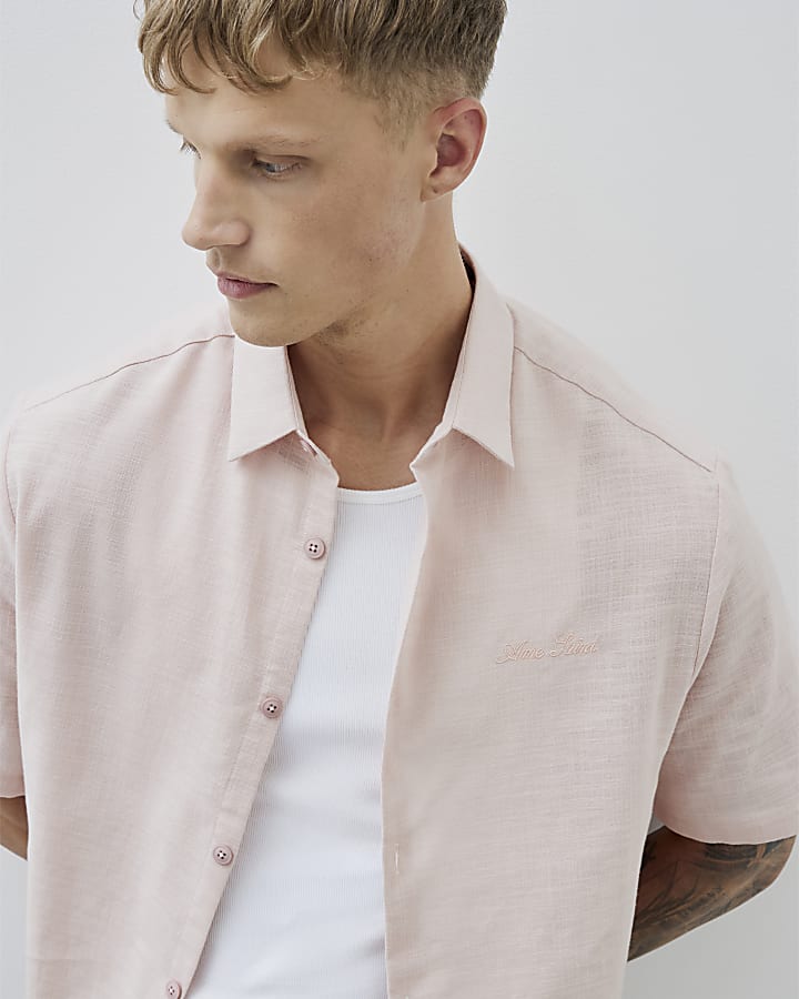 Pink Boxy Fit Shirt