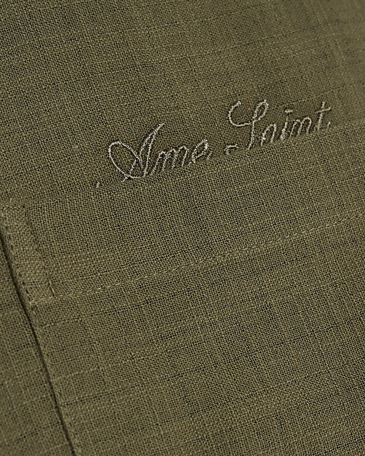 Khaki Regular Fit Long Sleeve Shirt