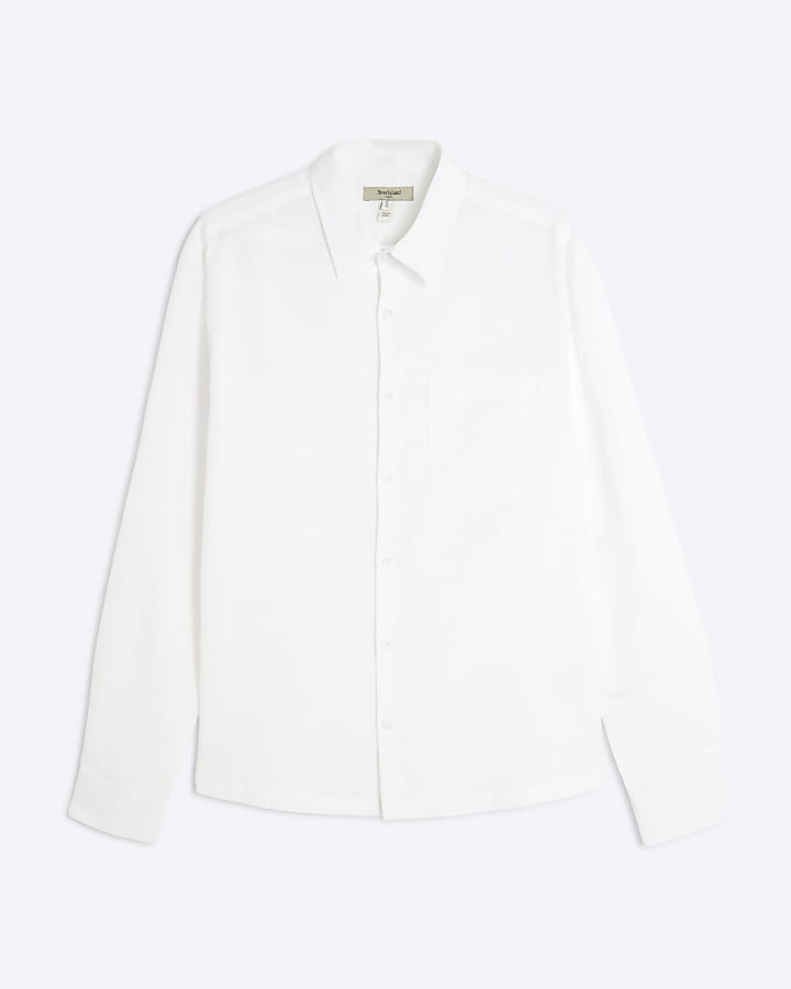 White Boxy Fit Shirt