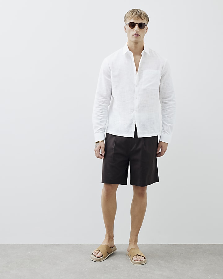 White Boxy Fit Shirt