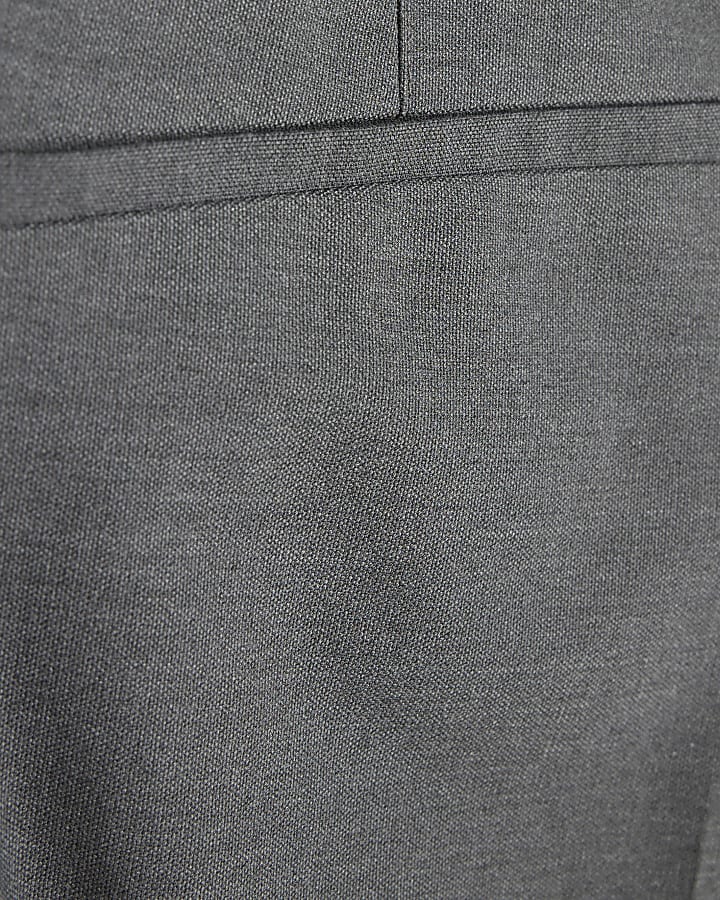 Grey Regular Fit Suit Trousers