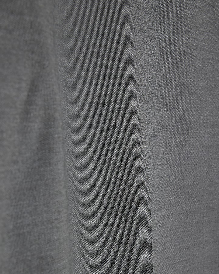 Grey Regular Fit Suit Trousers
