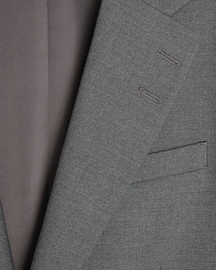 Grey Regular Fit Suit Jacket