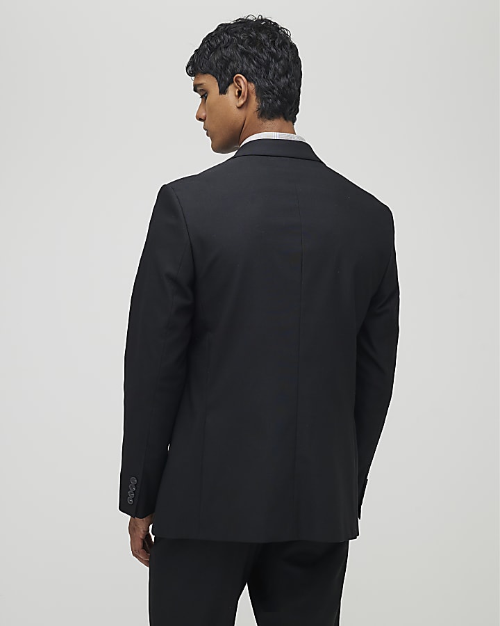 Black Regular Fit Suit Jacket