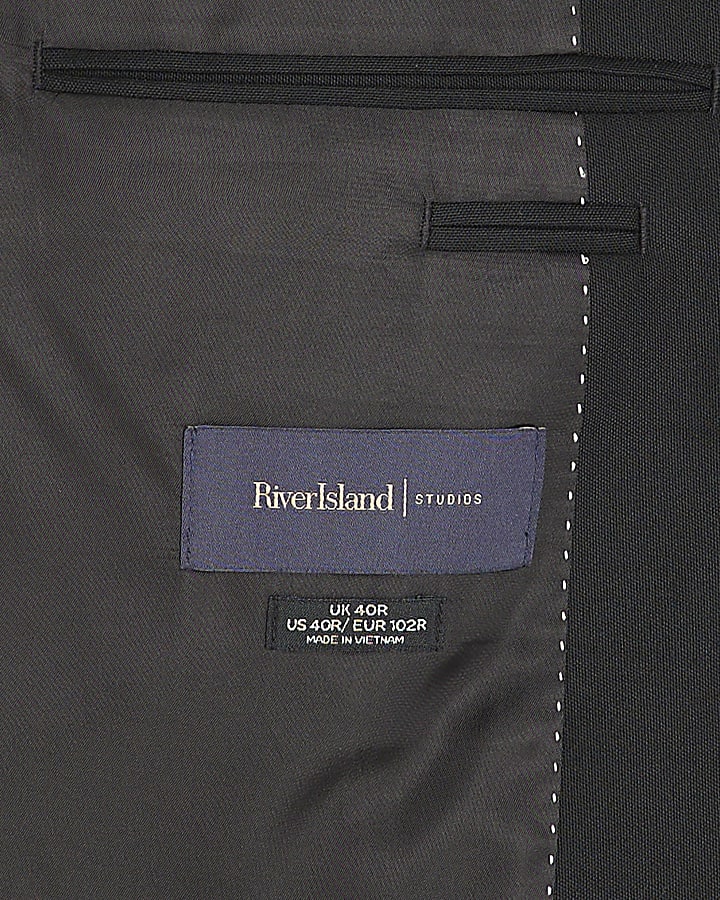 Black Regular Fit Suit Jacket