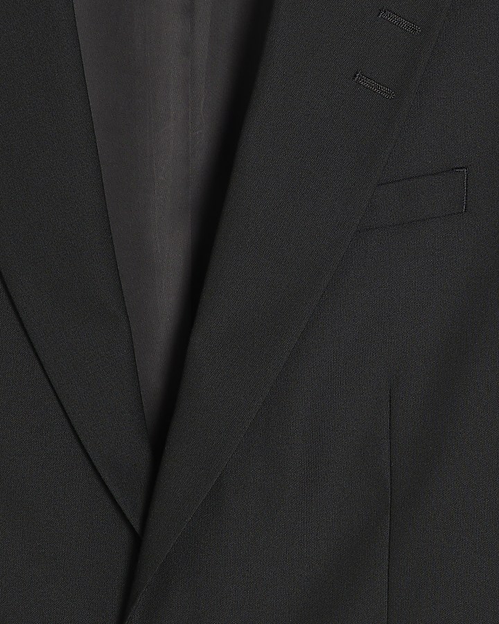 Black Regular Fit Suit Jacket