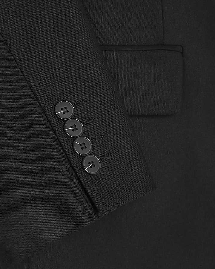 Black Regular Fit Suit Jacket