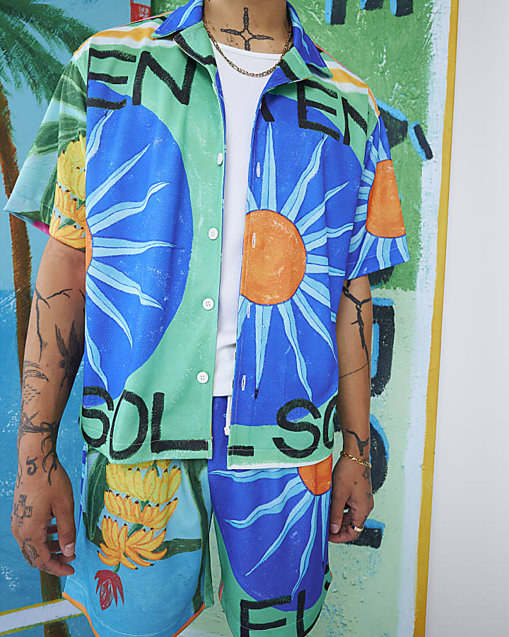 Multi Colour Atlas Mesh Shirt