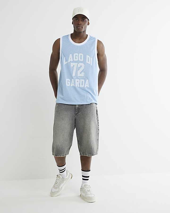 Blue Lago Gardis Mesh Sleeveless Tank Top