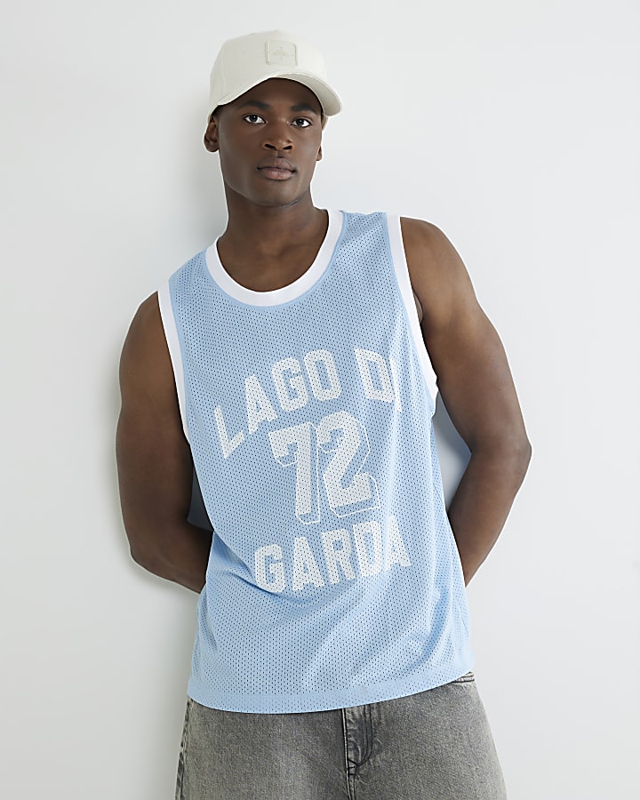 Blue Lago Gardis Mesh Sleeveless Tank Top