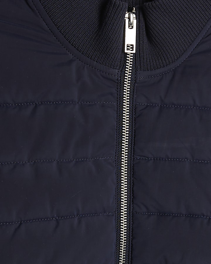 Navy Funnel Hybrid Jacket