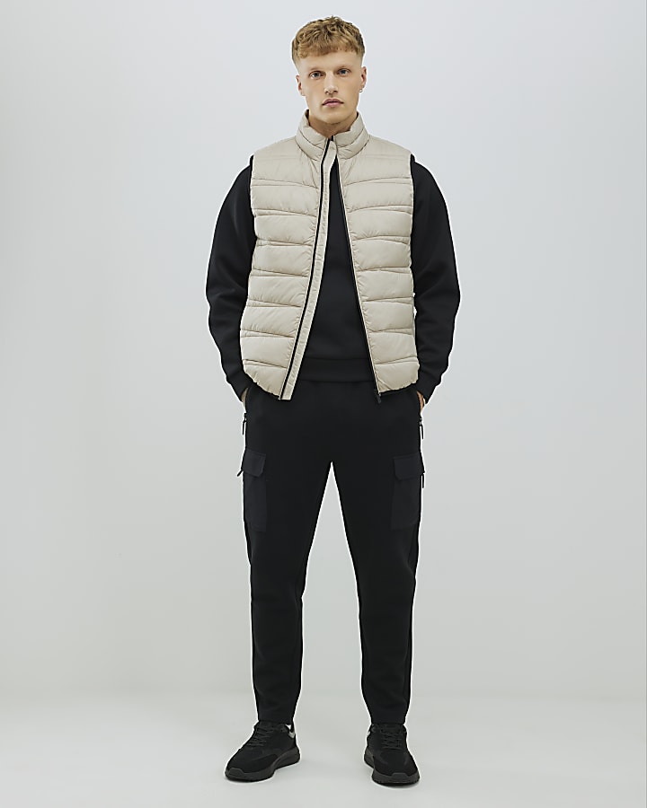 Beige Lightweight Puffer Gilet