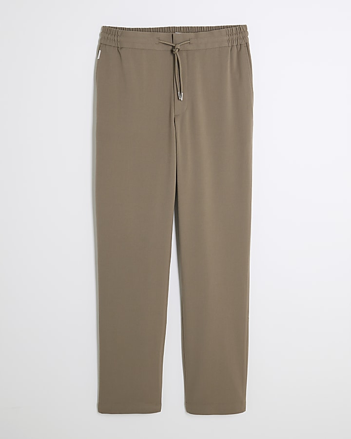 Beige Slim Fit Joggers