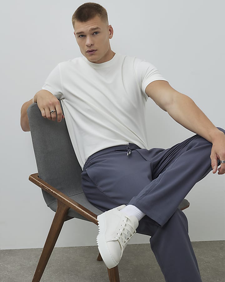 Blue Slim Fit Joggers