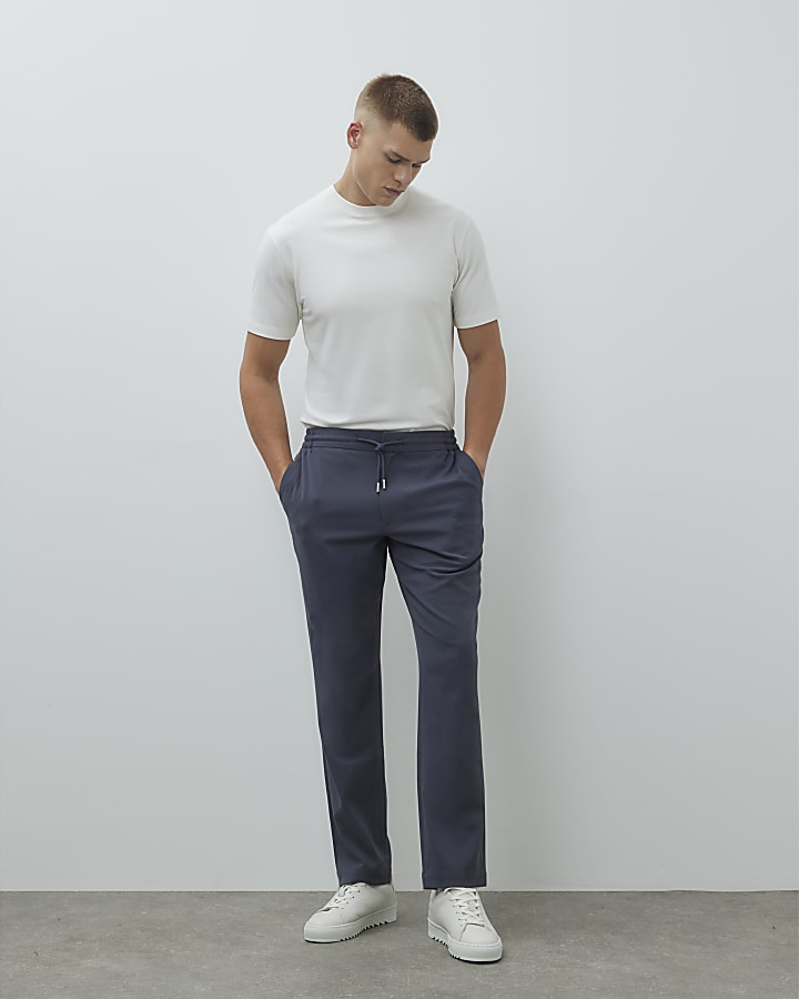 Blue Slim Fit Joggers