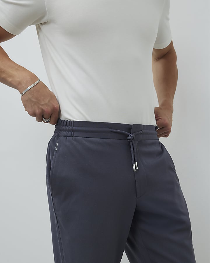 Blue Slim Fit Joggers