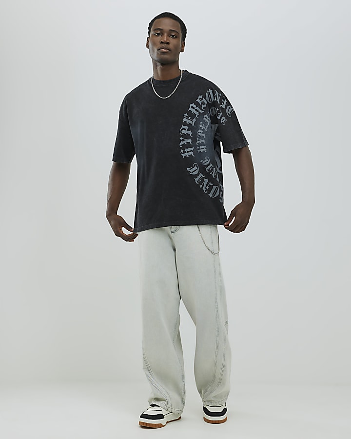 Black Gothic Graphic Print T-Shirt
